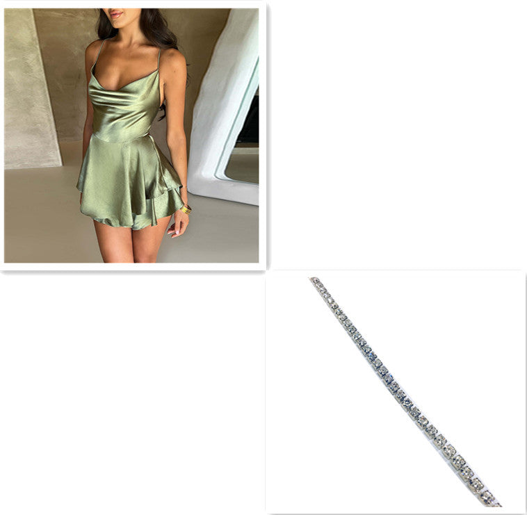 elegant Short Dress Lady