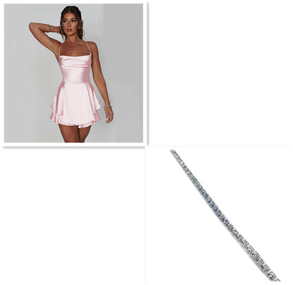 elegant Short Dress Lady