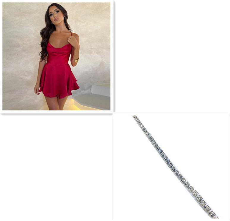 elegant Short Dress Lady