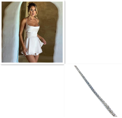 elegant Short Dress Lady